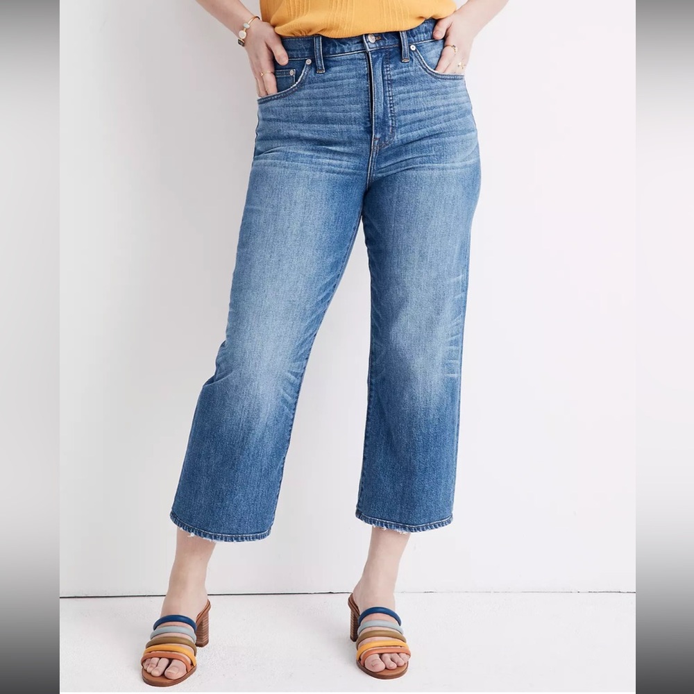 Madewell Slim Wide Leg Crop Jeans